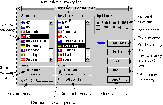 [Currency Convertor main window]